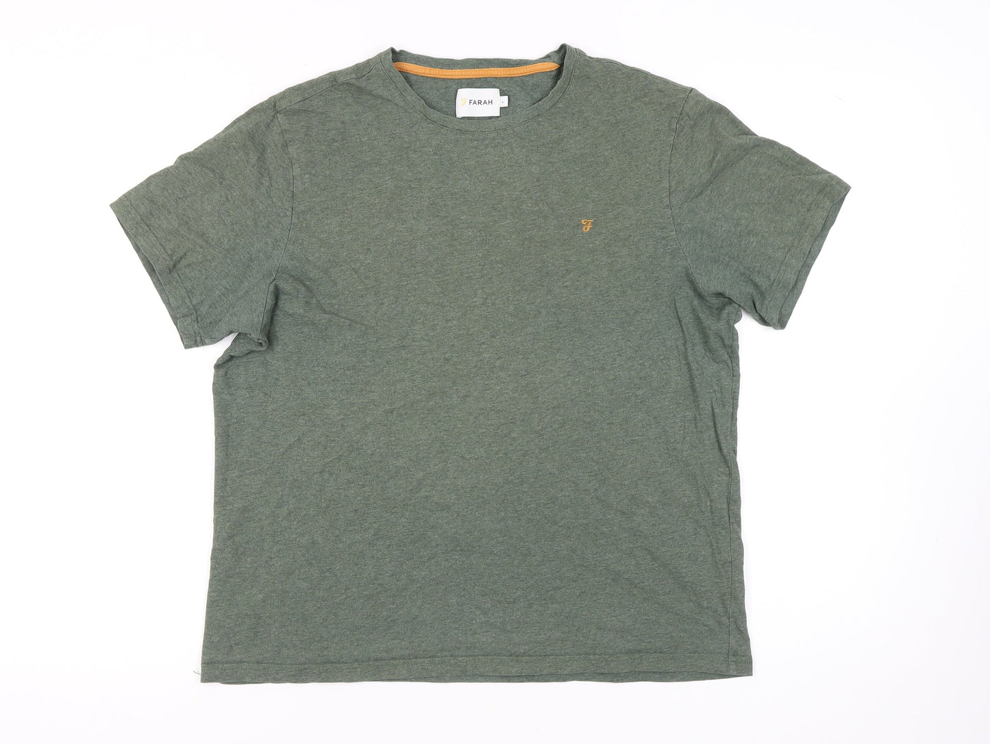 Mens UK Size L Farah Green  T-Shirt