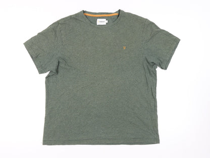 Mens UK Size L Farah Green  T-Shirt