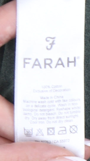 Mens UK Size L Farah Green  T-Shirt