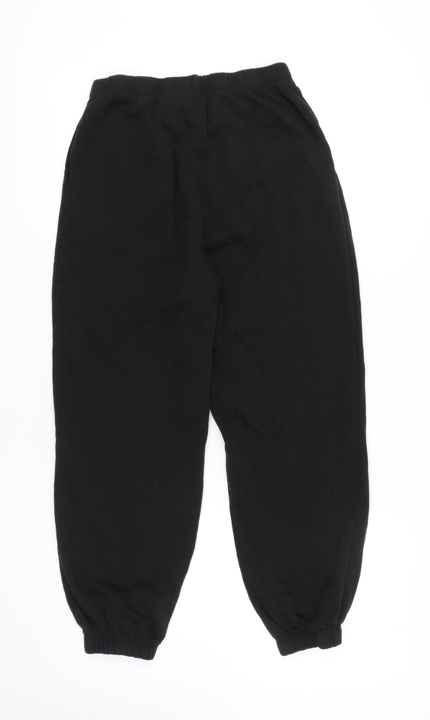 Womens UK Size M H&M Regular Fit Sweatpants Black Trousers