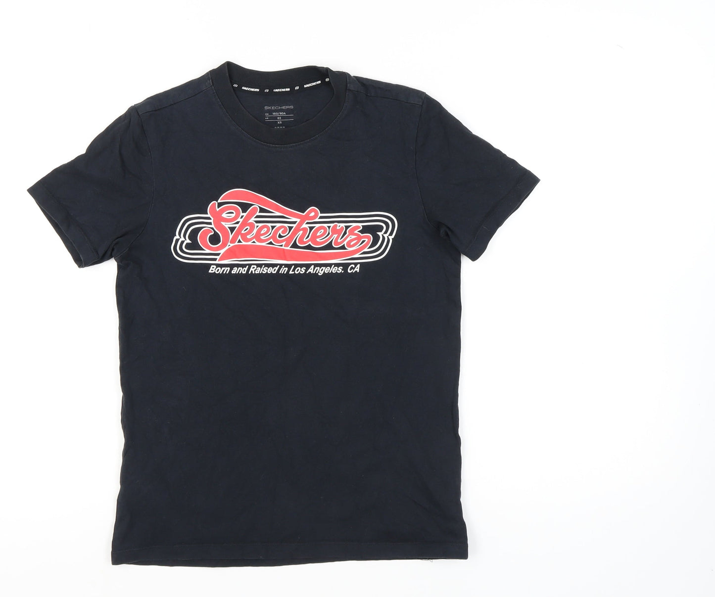 Unisex Adults UK Size XS Skechers Black Basic T-Shirt
