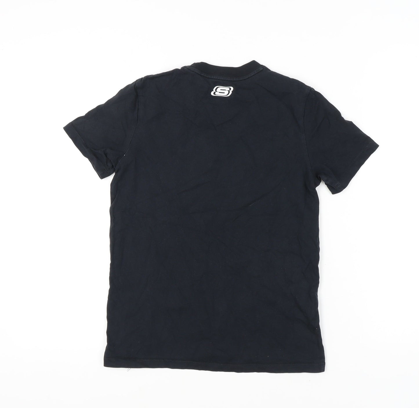 Unisex Adults UK Size XS Skechers Black Basic T-Shirt
