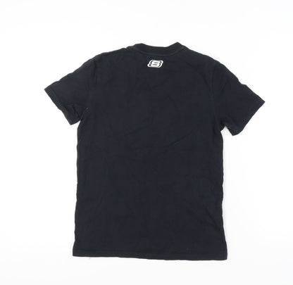 Unisex Adults UK Size XS Skechers Black Basic T-Shirt