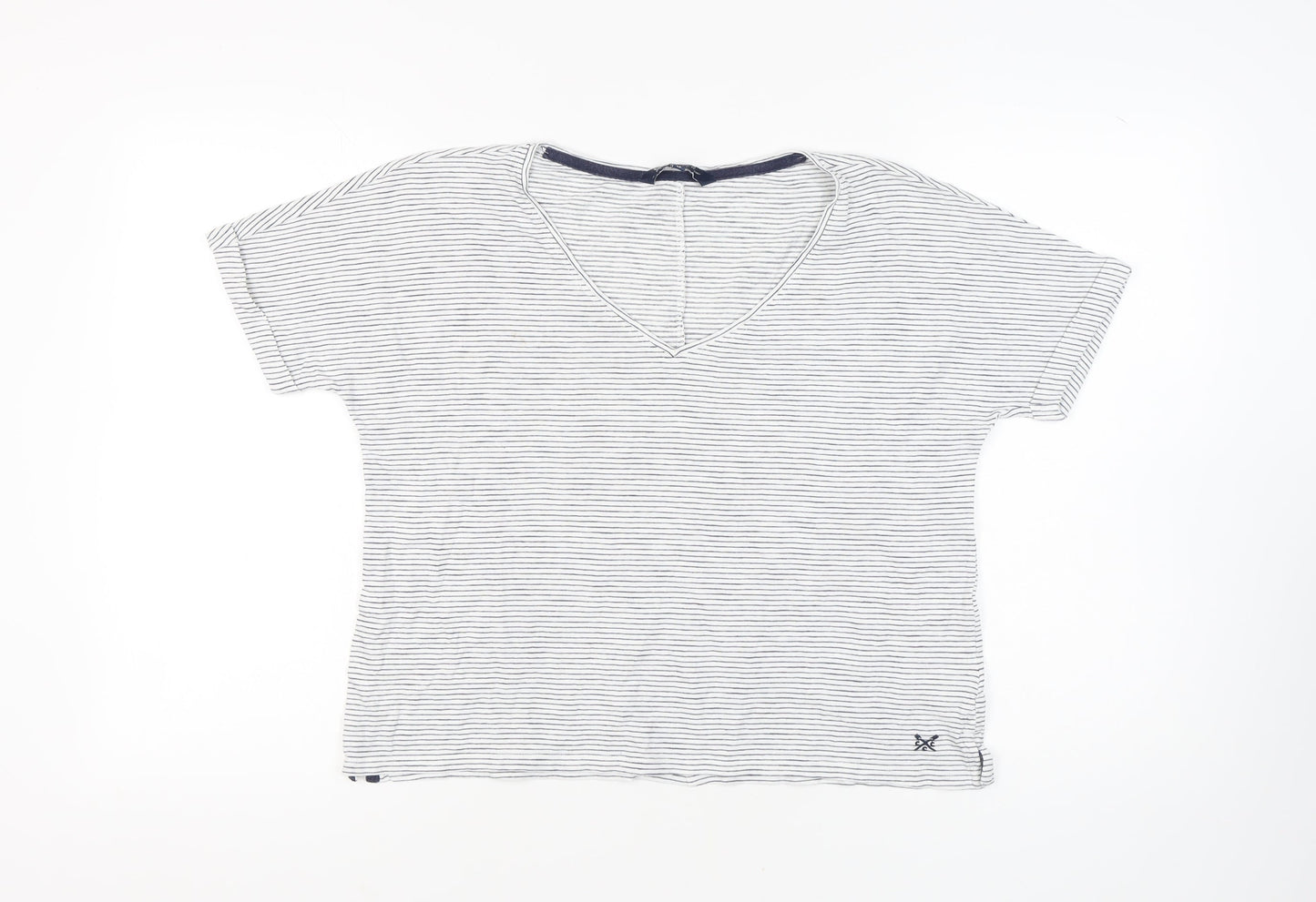 Womens UK Size 12 Crew Clothing Company White Basic T-Shirt