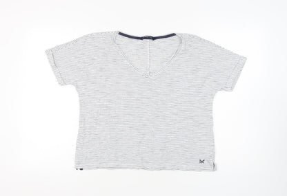 Womens UK Size 12 Crew Clothing Company White Basic T-Shirt