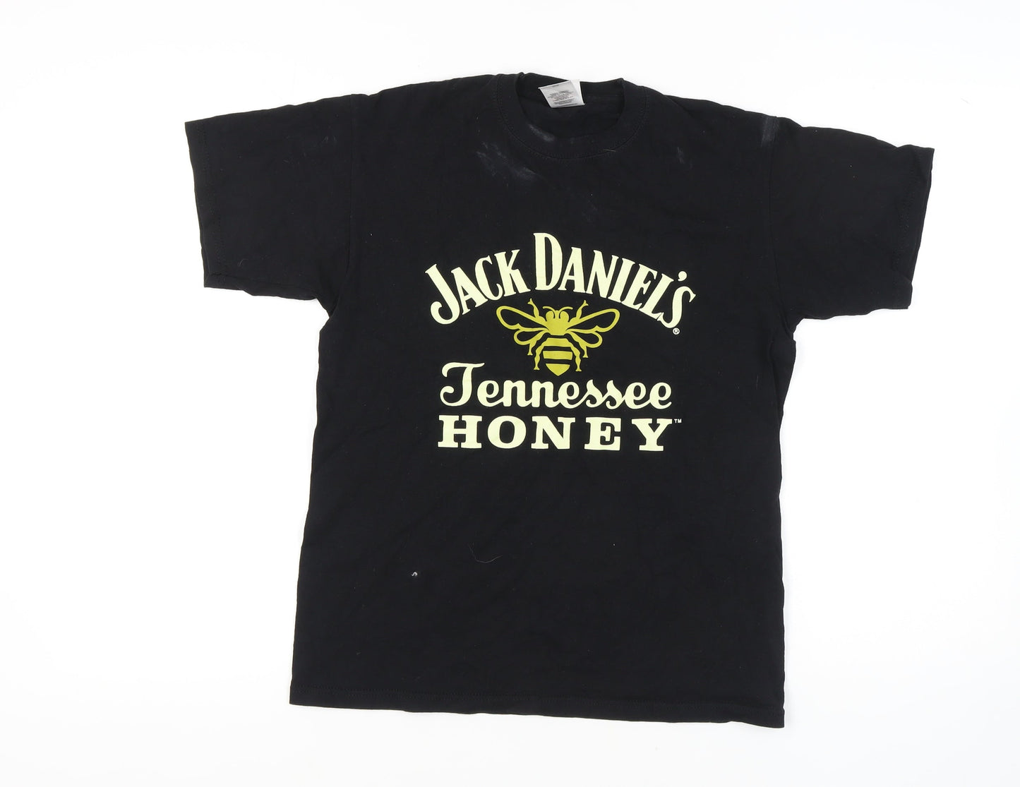 Mens UK Size M Fruit of the Loom Black  T-Shirt