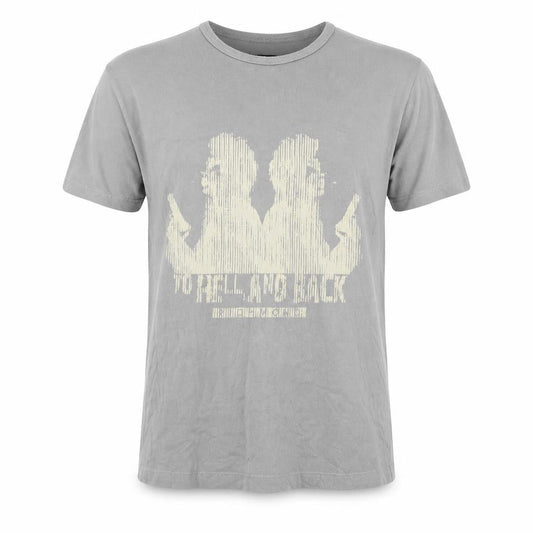 Front view of Richmond Denim Grey Graphic Print XL T-Shirt