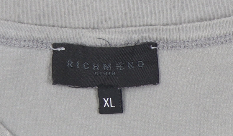 Richmond Denim Grey Graphic Print XL T-Shirt