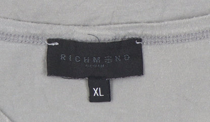 Richmond Denim Grey Graphic Print XL T-Shirt