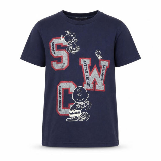 Uniqlo Girls Blue Graphic T-Shirt, 9-10 Years, Cotton Blend
