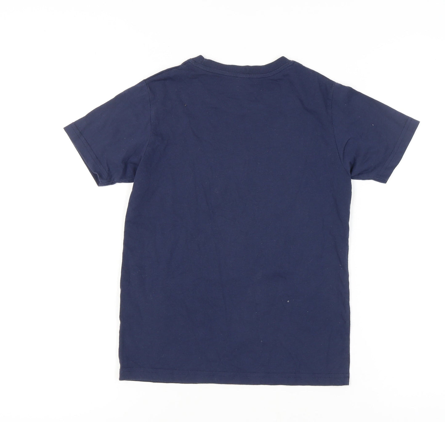 Uniqlo Girls Blue Graphic T-Shirt, 9-10 Years, Cotton Blend
