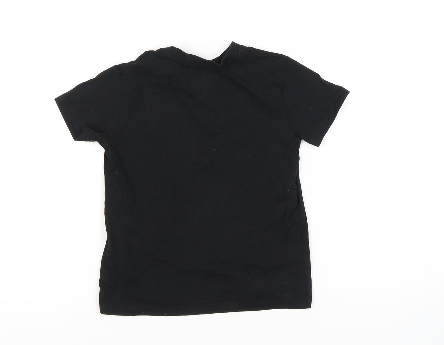 Threadboys Boys Black Graphic T-Shirt, 7-8 Years, Short Sleeve