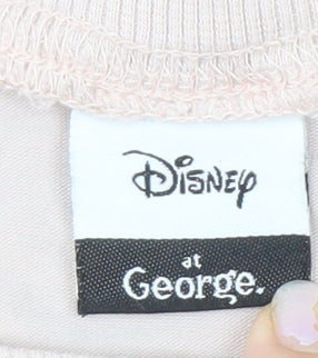 Womens UK Size 10 Disney at George Pink Basic T-Shirt
