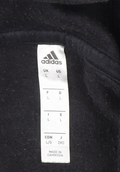 Adidas Men's Black Pullover Hoodie Size L