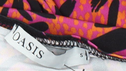 Oasis Women's Multicoloured Long Sleeve Dress S