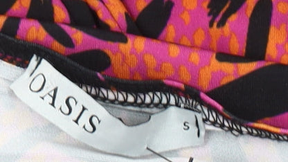 Oasis Women's Multicoloured Long Sleeve Dress S