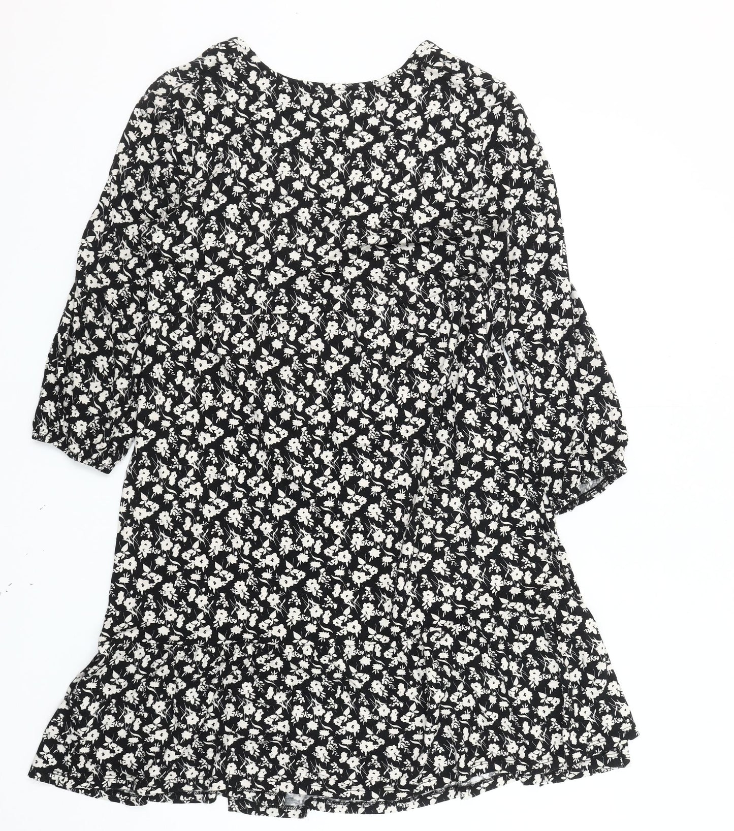 Principles Women's Black Floral Dress Size 10