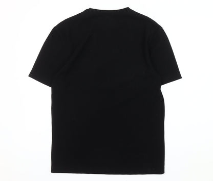 River Island Men's Black Crew Neck T-Shirt, Size S