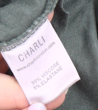Charli Women's Green Tank Dress, Size 10, Stretch Knit