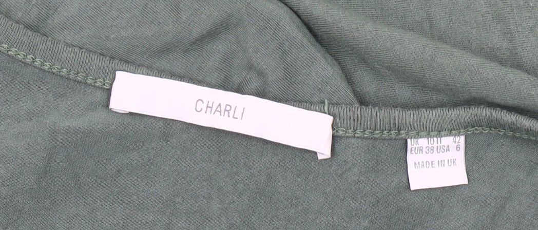 Charli Women's Green Tank Dress, Size 10, Stretch Knit