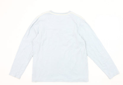 Rocha John Rocha Men's Blue Long Sleeve Shirt M