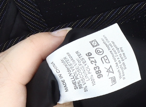 Next Women's Black Trumpet Skirt, Size 14, Ruffle Accent