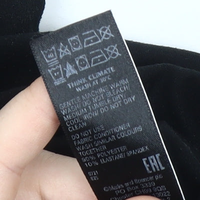 Marks and Spencer Women's Black Tank Top Size 10