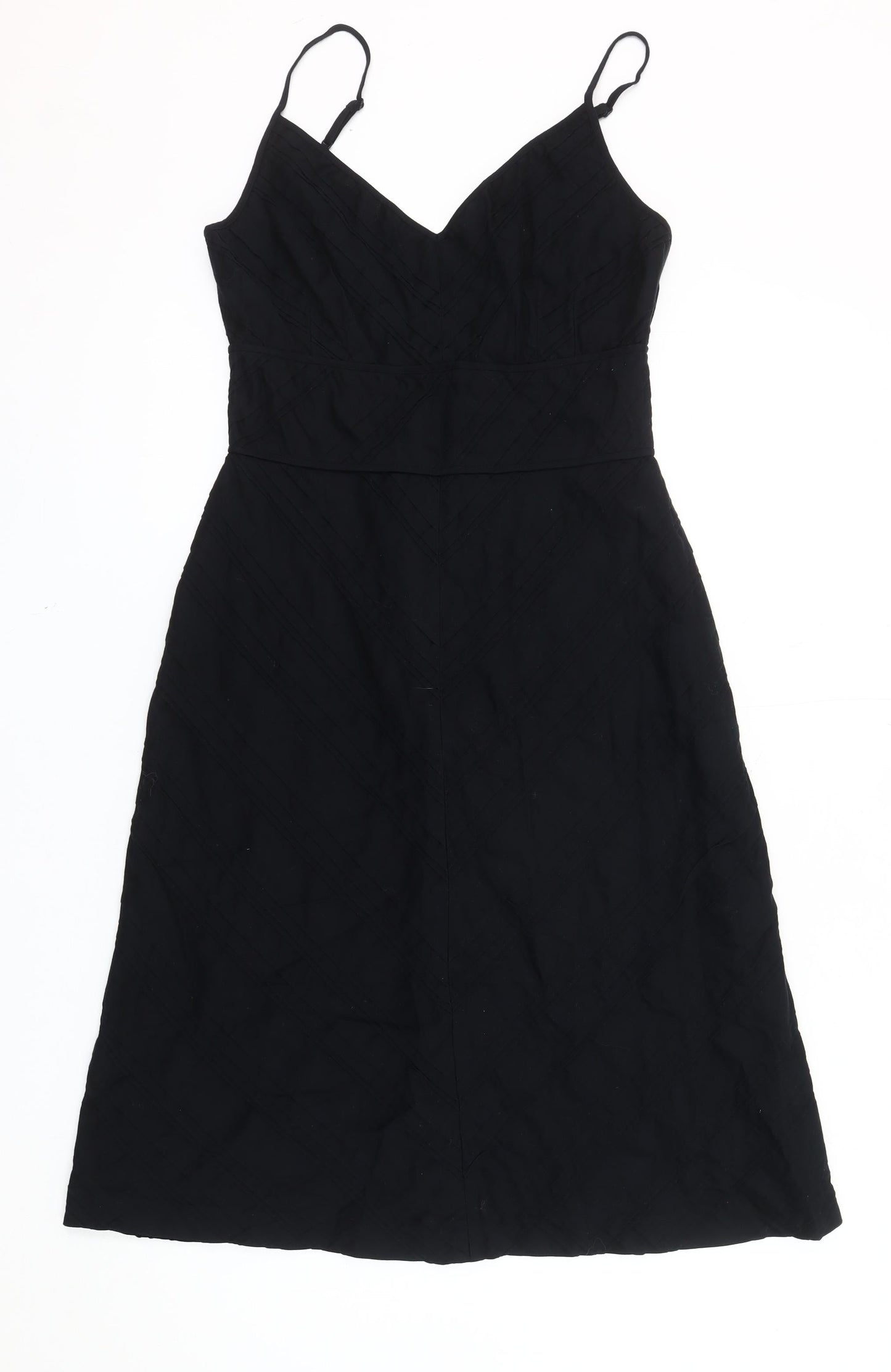 Oasis Women's Black Midi Slip Dress Size 12