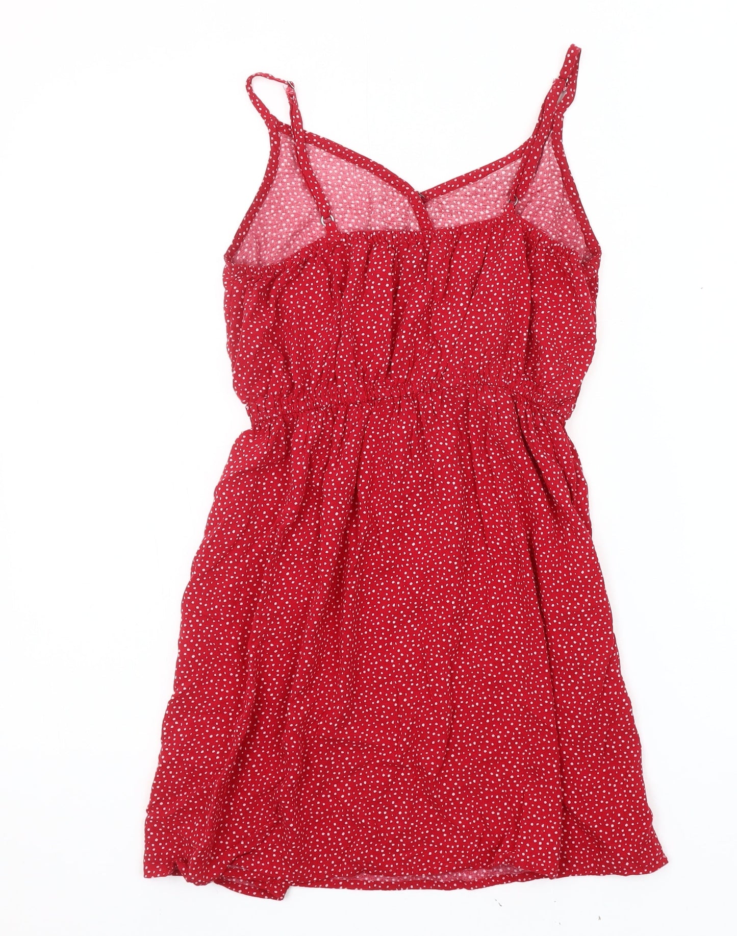 Hollister Women's Red Polka Dot Slip Dress S