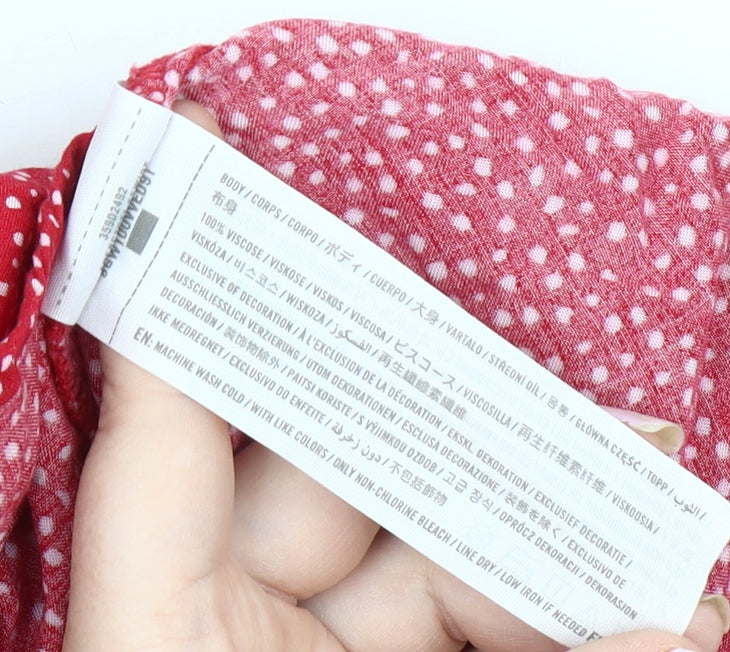 Hollister Women's Red Polka Dot Slip Dress S