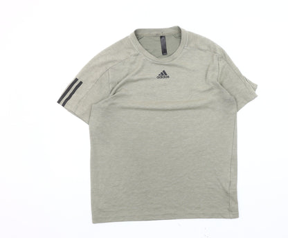 Adidas Men's Grey T-Shirt, Medium, Gym Wear