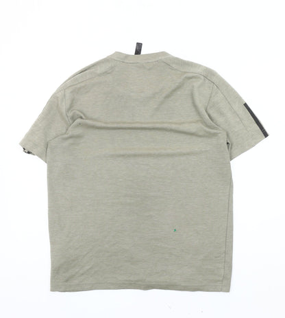 Adidas Men's Grey T-Shirt, Medium, Gym Wear