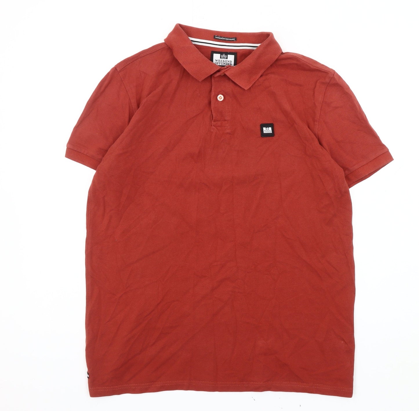 Weekend Offender Men's Red Polo Shirt M
