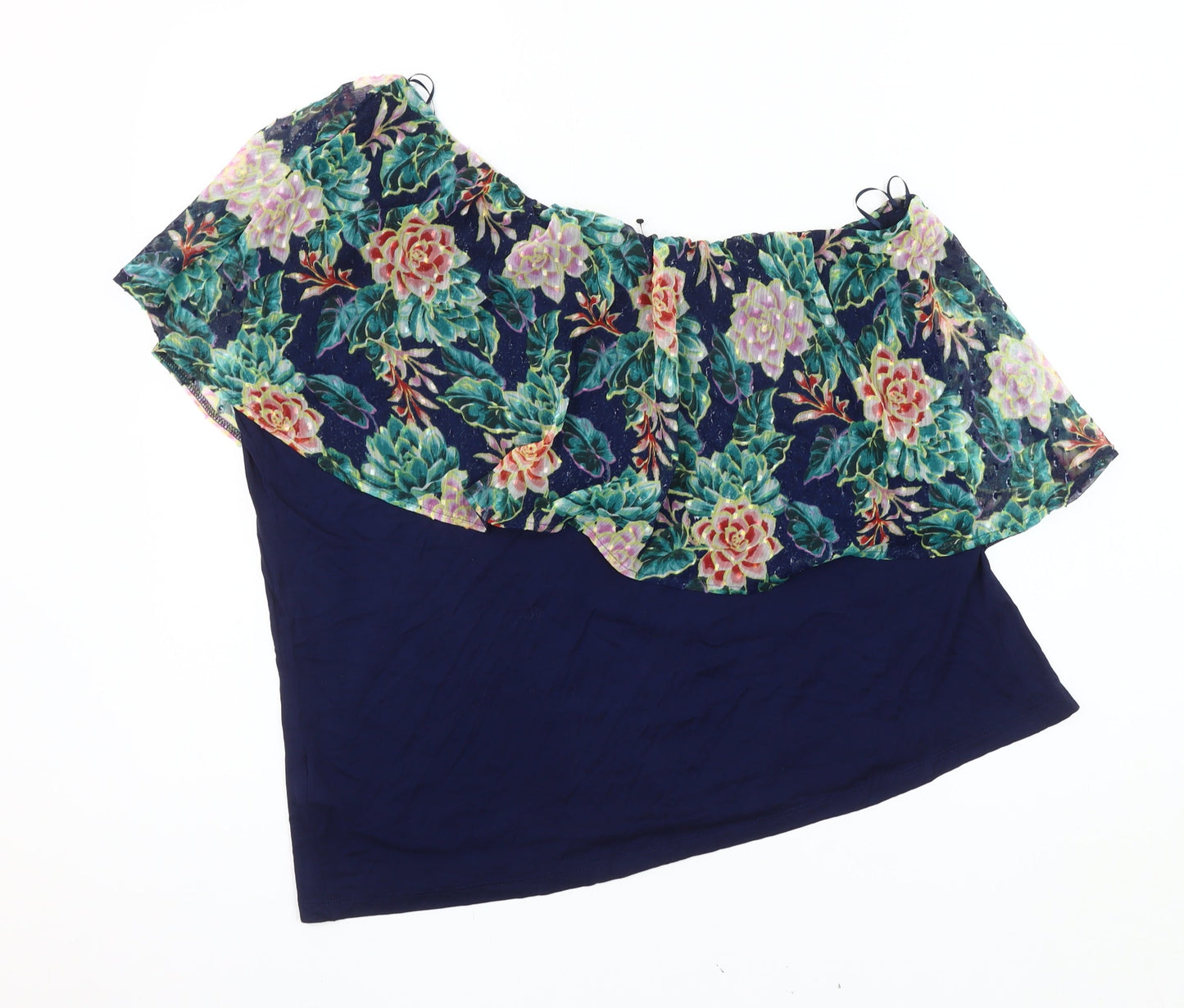 Per Una Floral Off Shoulder Top, Women, Size 16, Multicoloured