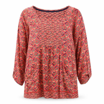 Womens UK Size 12 Mantaray Red  Blouse