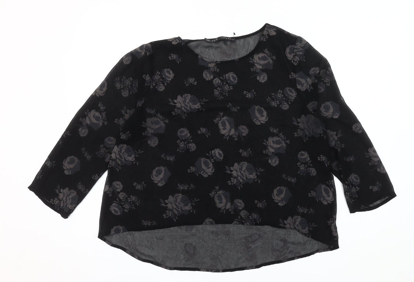 Womens UK Size XL Zara Basic Black Basic