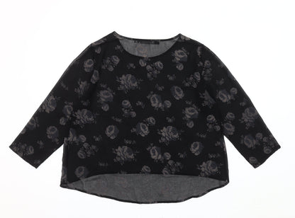 Womens UK Size XL Zara Basic Black Basic