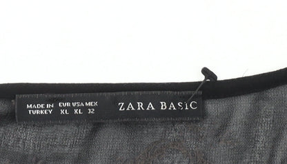 Womens UK Size XL Zara Basic Black Basic