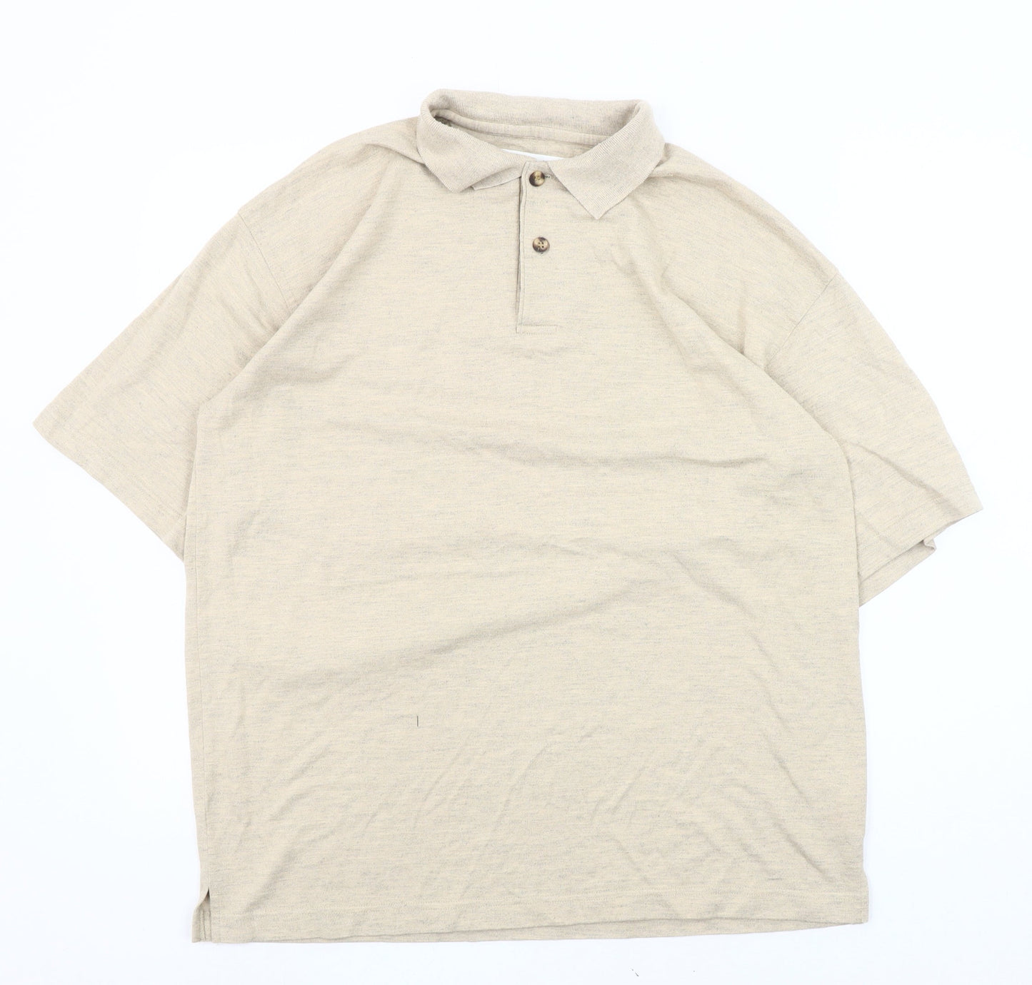 Principles Men's Beige Short Sleeve Polo