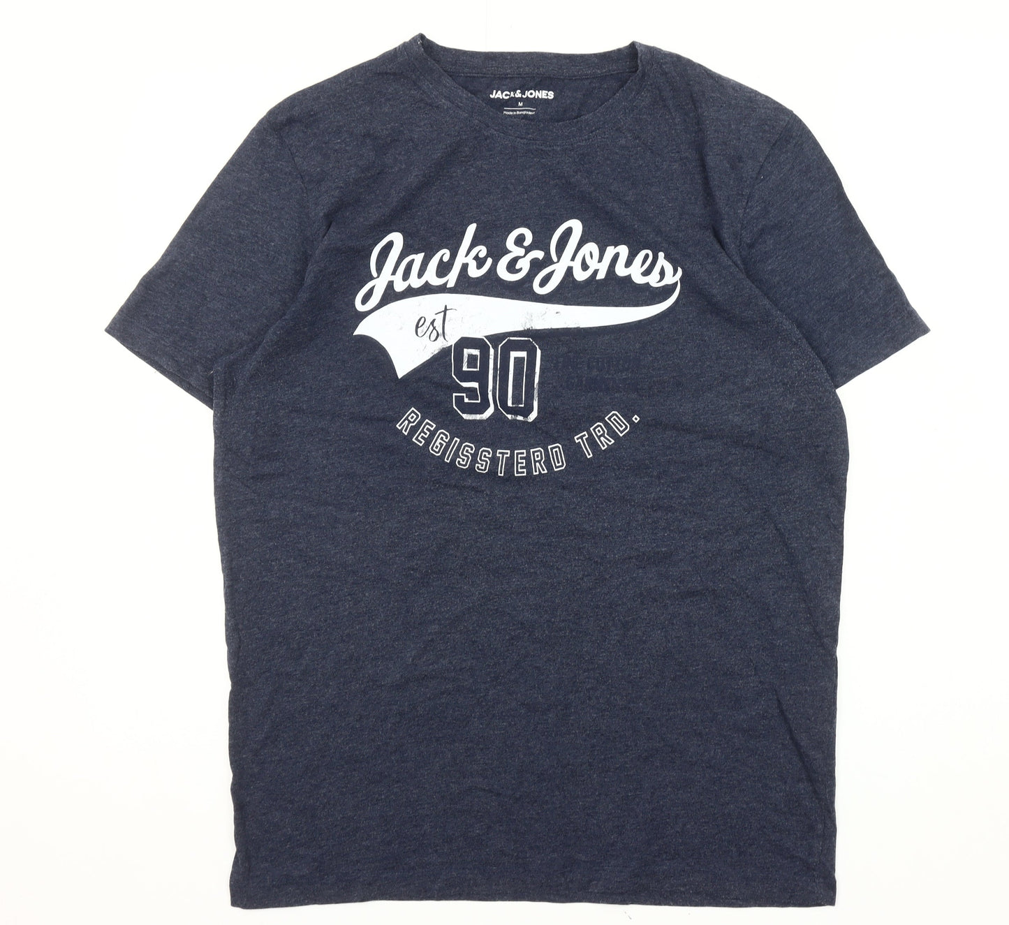 Mens UK Size M JACK & JONES Blue  T-Shirt