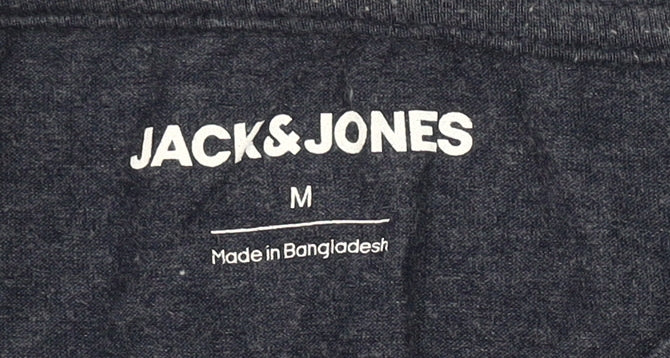 Mens UK Size M JACK & JONES Blue  T-Shirt