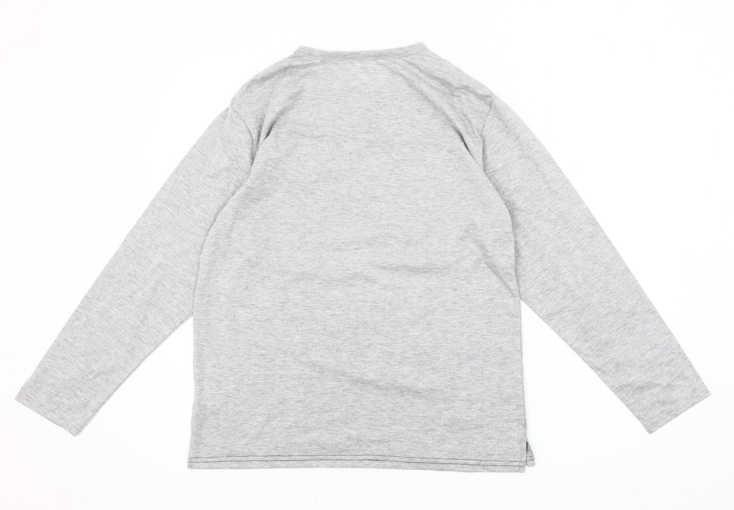 The White Company Men's Grey Long Sleeve Top