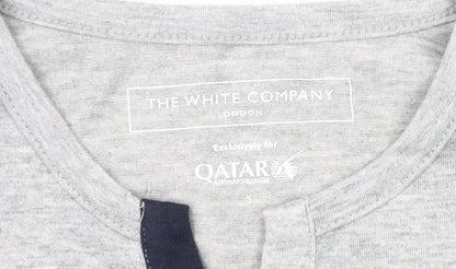 The White Company Men's Grey Long Sleeve Top