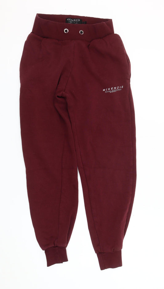 McKenzie Men's Burgundy Jogger Sweatpants Size M
