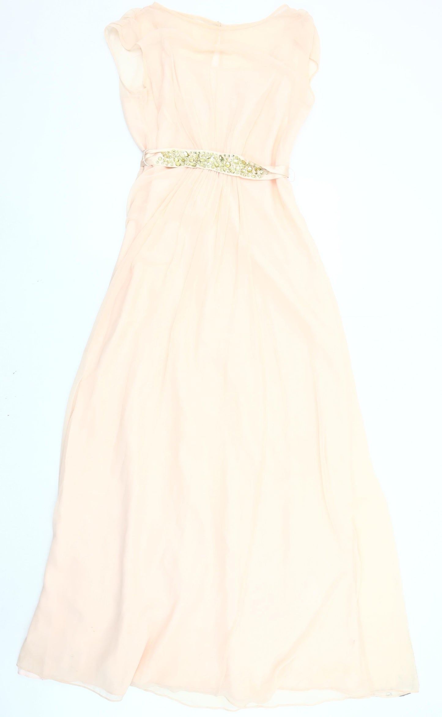 Coast Women's Beige Sequin Formal Dress UK 12