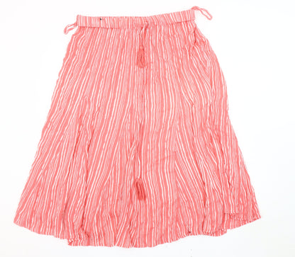 Bonmarché Women's Pink Striped Skirt, Size 16