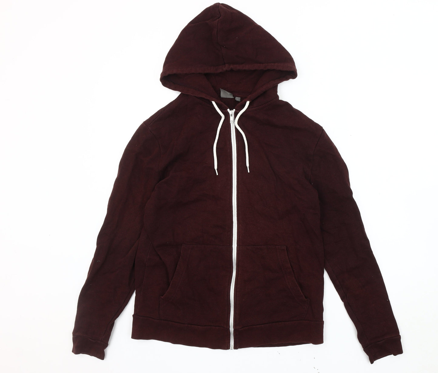 Mens UK Size S ASOS Red Full Zip Hoodie