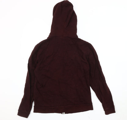 Mens UK Size S ASOS Red Full Zip Hoodie