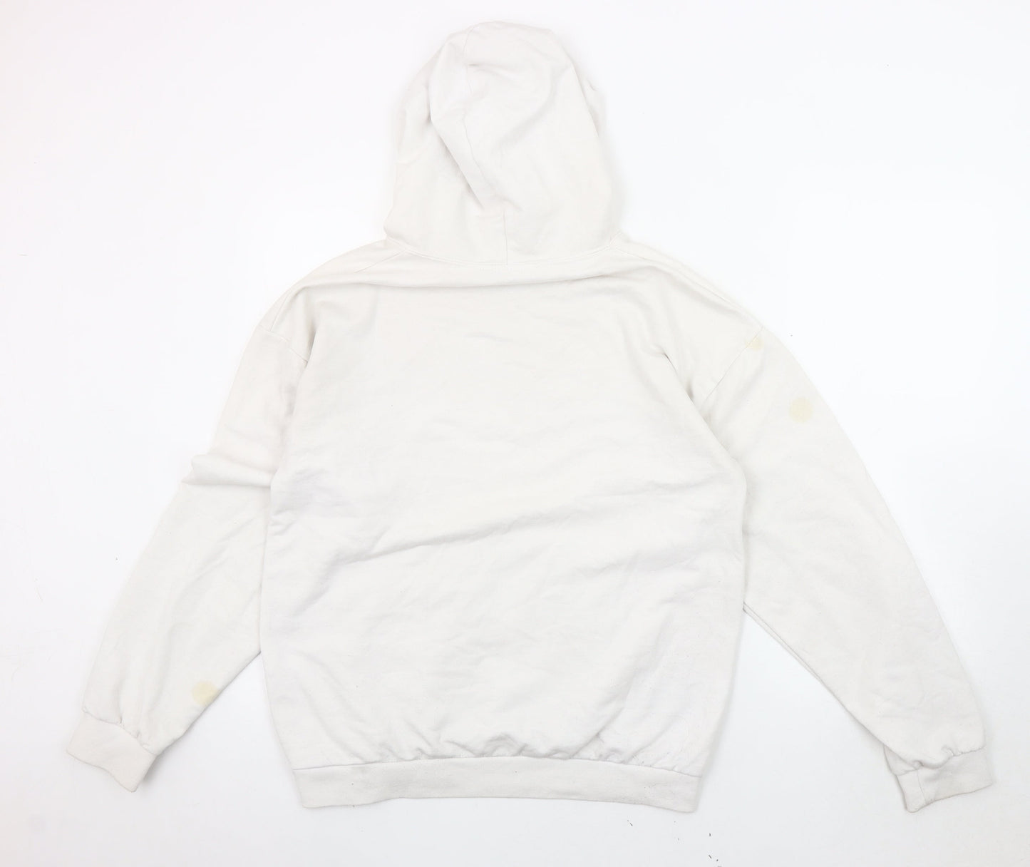 ISAWITFIRST Men's White Pullover Hoodie, Size S