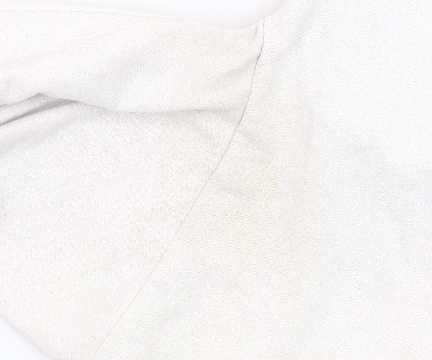 ISAWITFIRST Men's White Pullover Hoodie, Size S